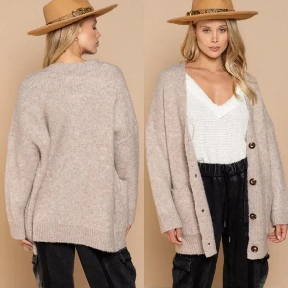 SOLD OUT 58923 Button Front Cardigan - Picture 2 of 3